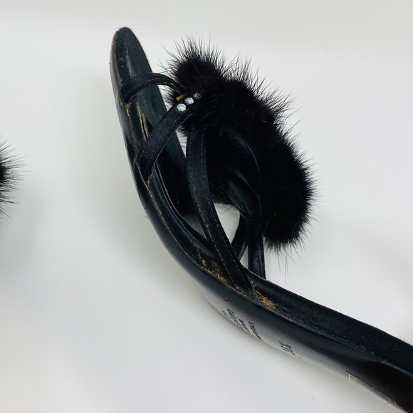 VALENTINO**Evening shoes w/Mink**EU 36.5 $1395 - Picture 6 of 8